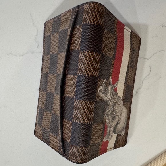 Louis Vuitton x Chapman Brothers Rhino Brown Damier Logo Pocket Organizer Wallet - Picture 7 of 11